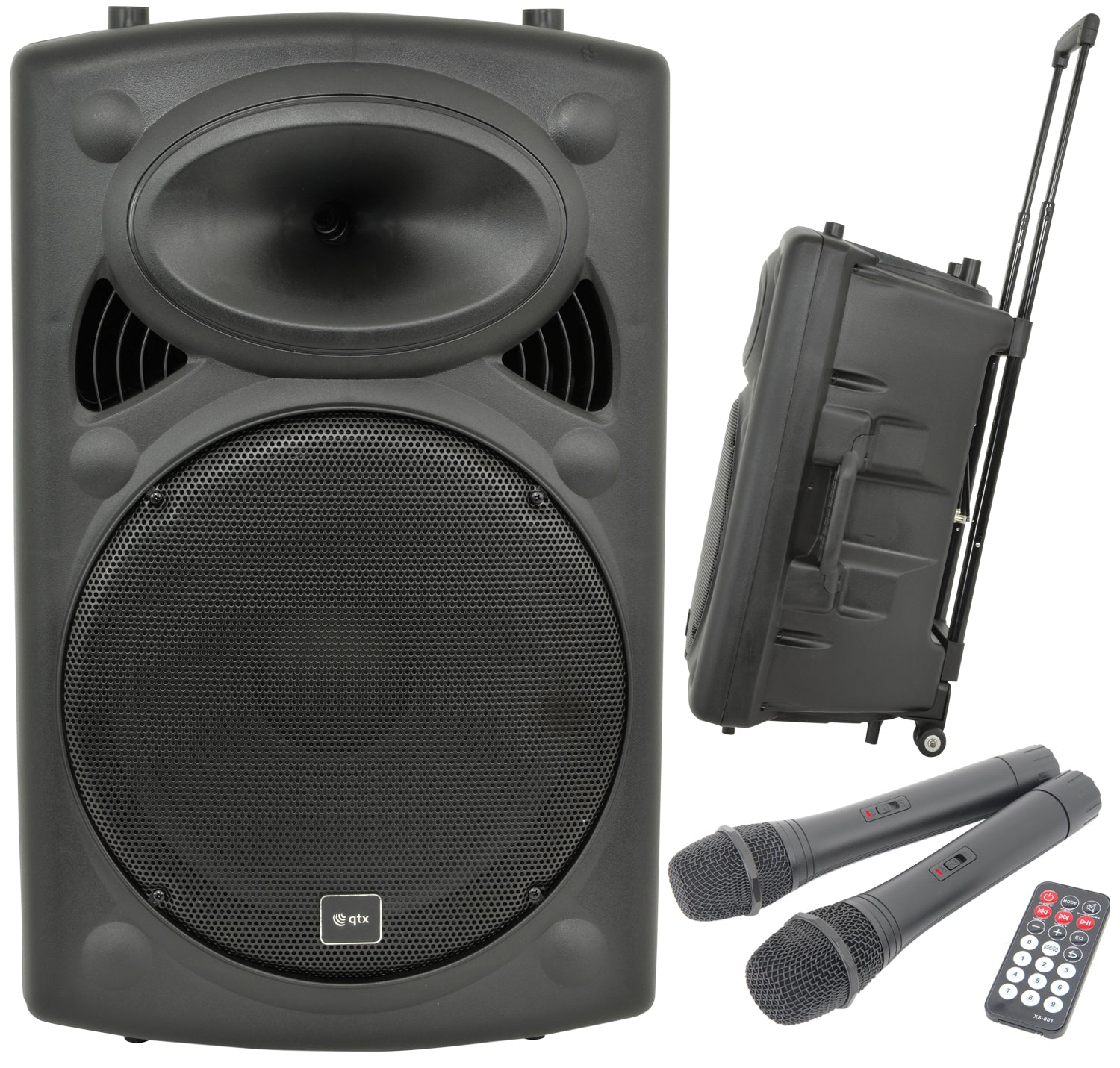 QTX QR15PA Portable PA - TWS + 2 x UHF Microphones - view 5