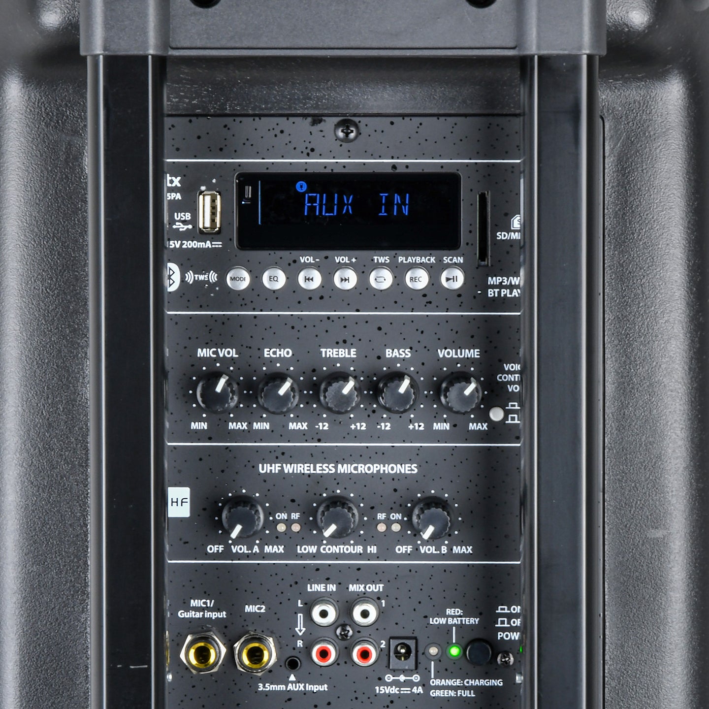 QTX QR15PA Portable PA - TWS + 2 x UHF Microphones - view 2