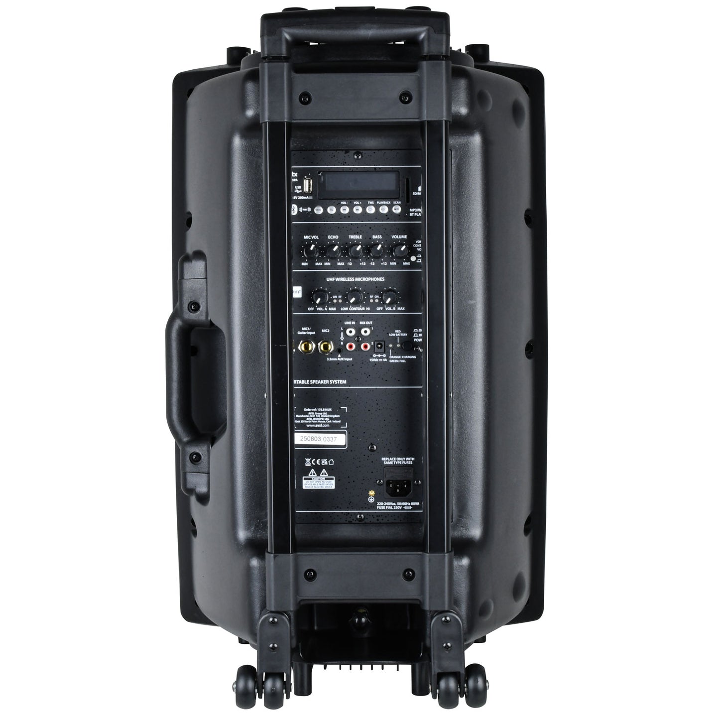 QTX QR15PA Portable PA - TWS + 2 x UHF Microphones - view 3
