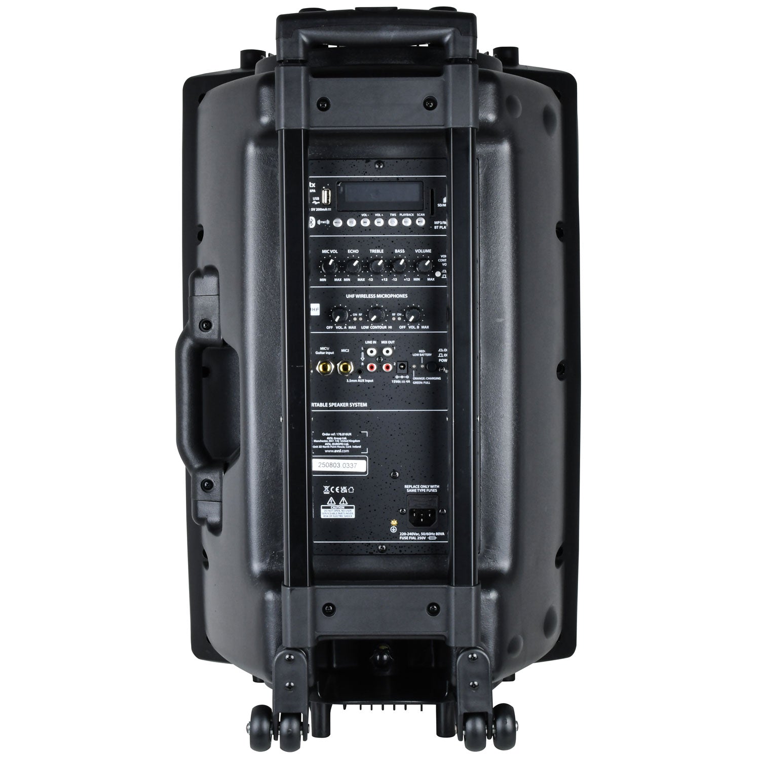 QTX QR15PA Portable PA - TWS + 2 x UHF Microphones - view 3