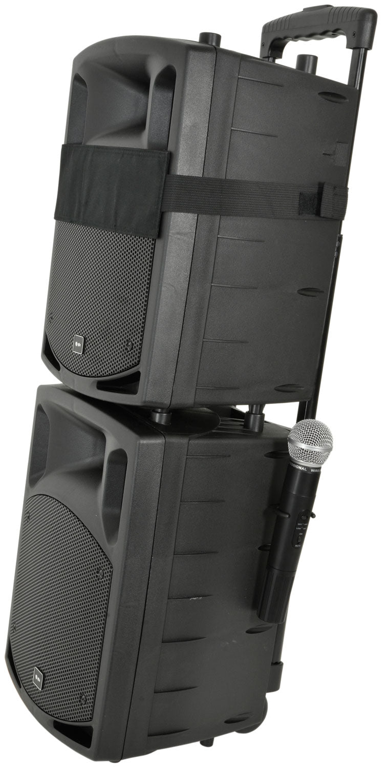 QTX PAV8 portable PA set + 2 UHF mics, CD/DVD, USB/SD & Bluetooth - view 9