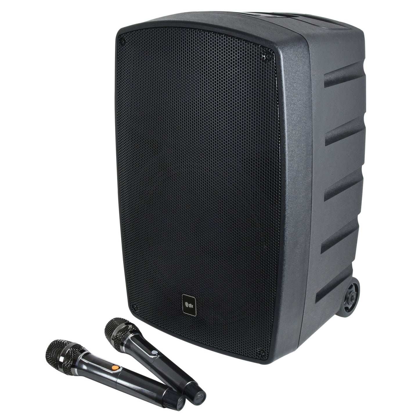 QTX Performer-12 Portable PA - 200W + 2 x Rechargeable UHF Mics