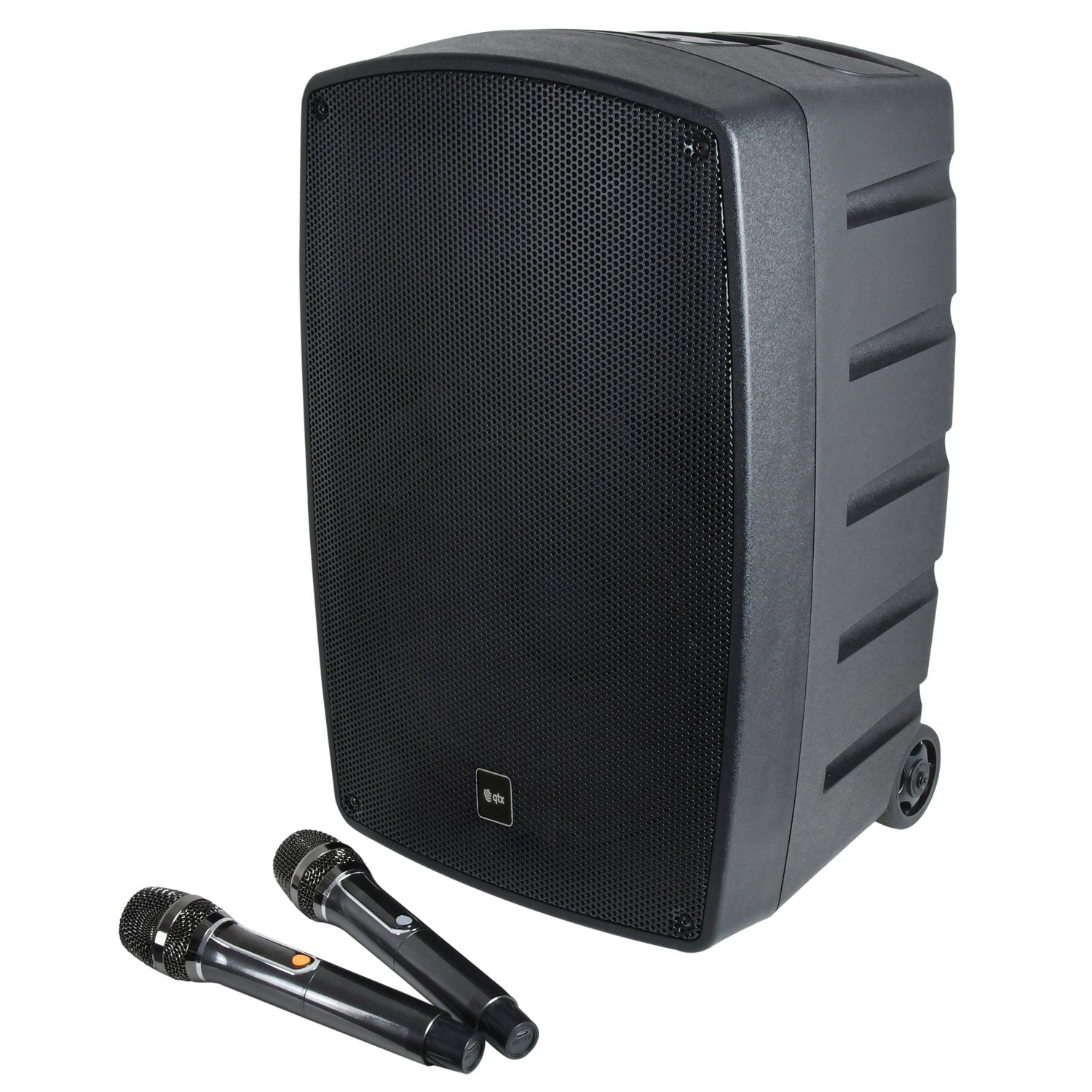 QTX Performer-12 Portable PA - 200W + 2 x Rechargeable UHF Mics