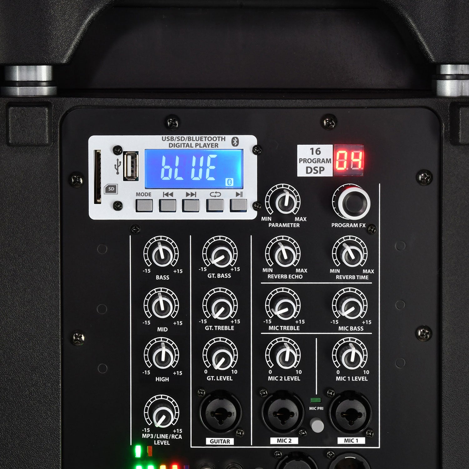 QTX Performer-12 Portable PA - 200W + 2 x Rechargeable UHF Mics - view 5