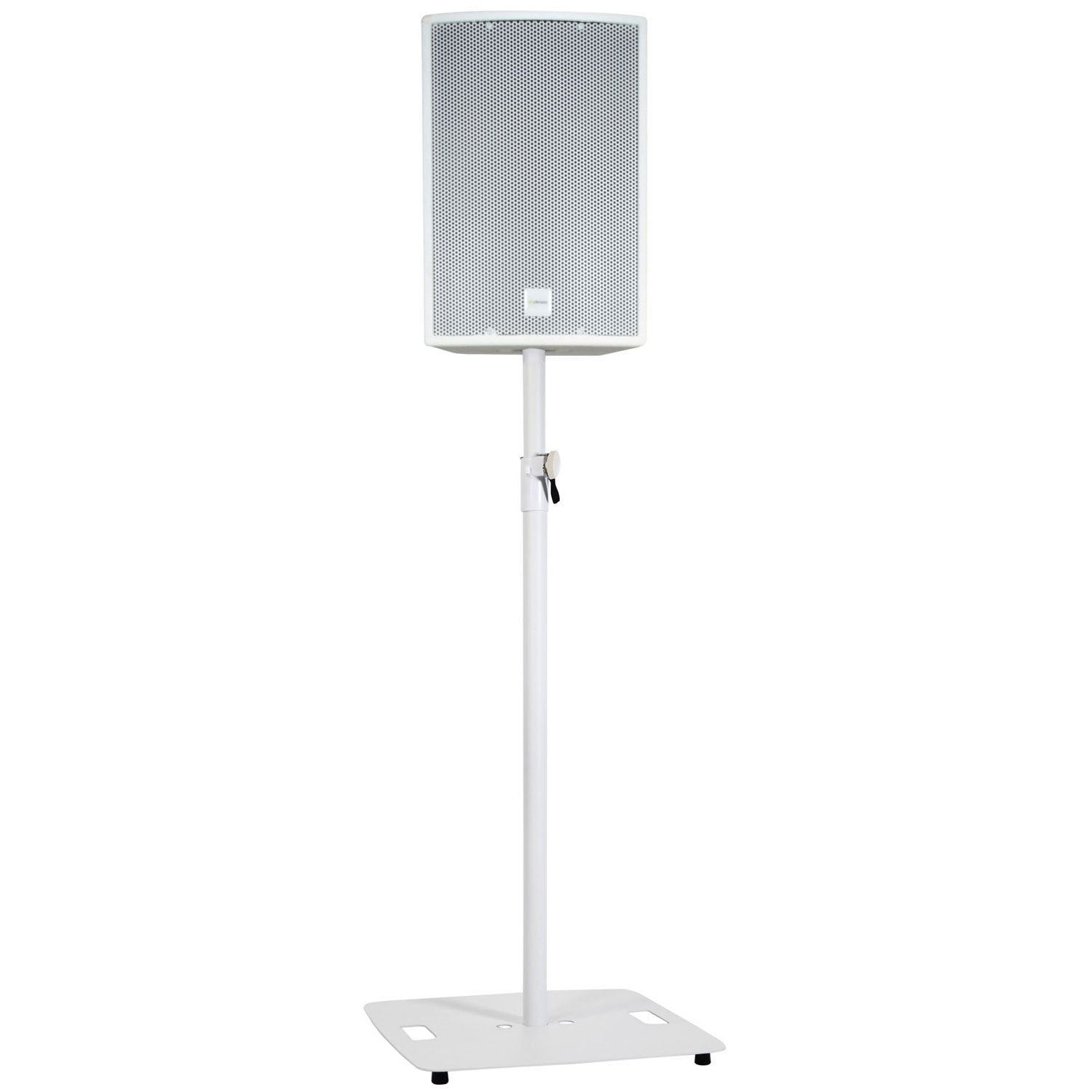 QTX Speaker Stand with Square Base - White - view 2