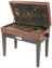 Chord Piano bench with storage - brown - view 2