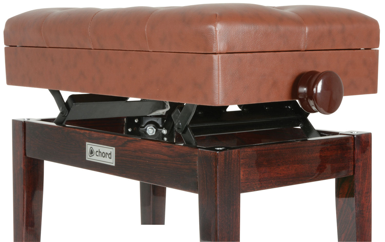 Chord Piano bench with storage - brown - view 3