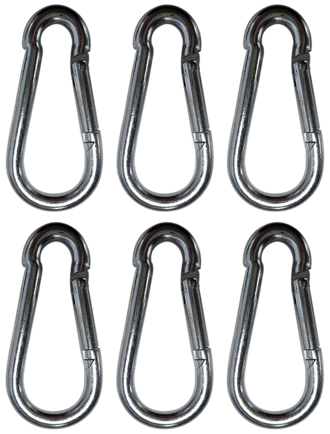 Citronic Pack of 6 x Spring Carabiners