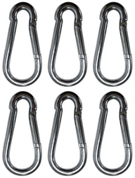 Citronic Pack of 6 x Spring Carabiners
