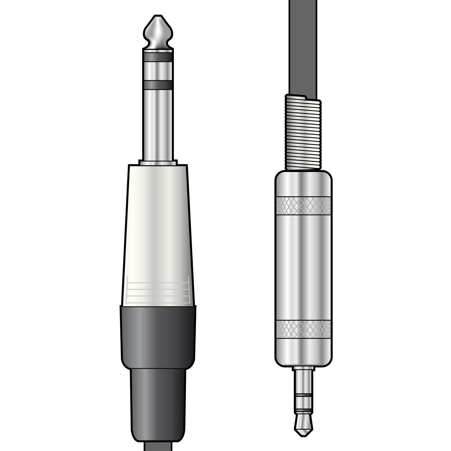 Citronic Classic Audio Lead 6.3mm Jack - 3.5mm Jack 6.0m