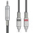 Citronic Classic Audio Lead 3.5mm TRS Jack Plug - 2 RCA Plugs 6.0m