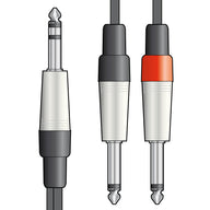 Citronic Classic Audio Lead 6.3mm TRS Jack - 2 6.3mm Jacks 3.0m