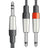 Citronic Classic Audio Lead 6.3mm TRS Jack - 2 6.3mm Jacks 6.0m