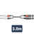 Citronic Classic Audio Lead 2 Mono Jack - 2 XLR Male 3.0m - view 3