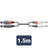 Citronic Classic Audio Lead 2 XLR Female - 2 Mono Jack 1.5m - view 2