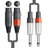 Citronic Classic Audio Lead 2 XLR Female - 2 Mono Jack 6.0m
