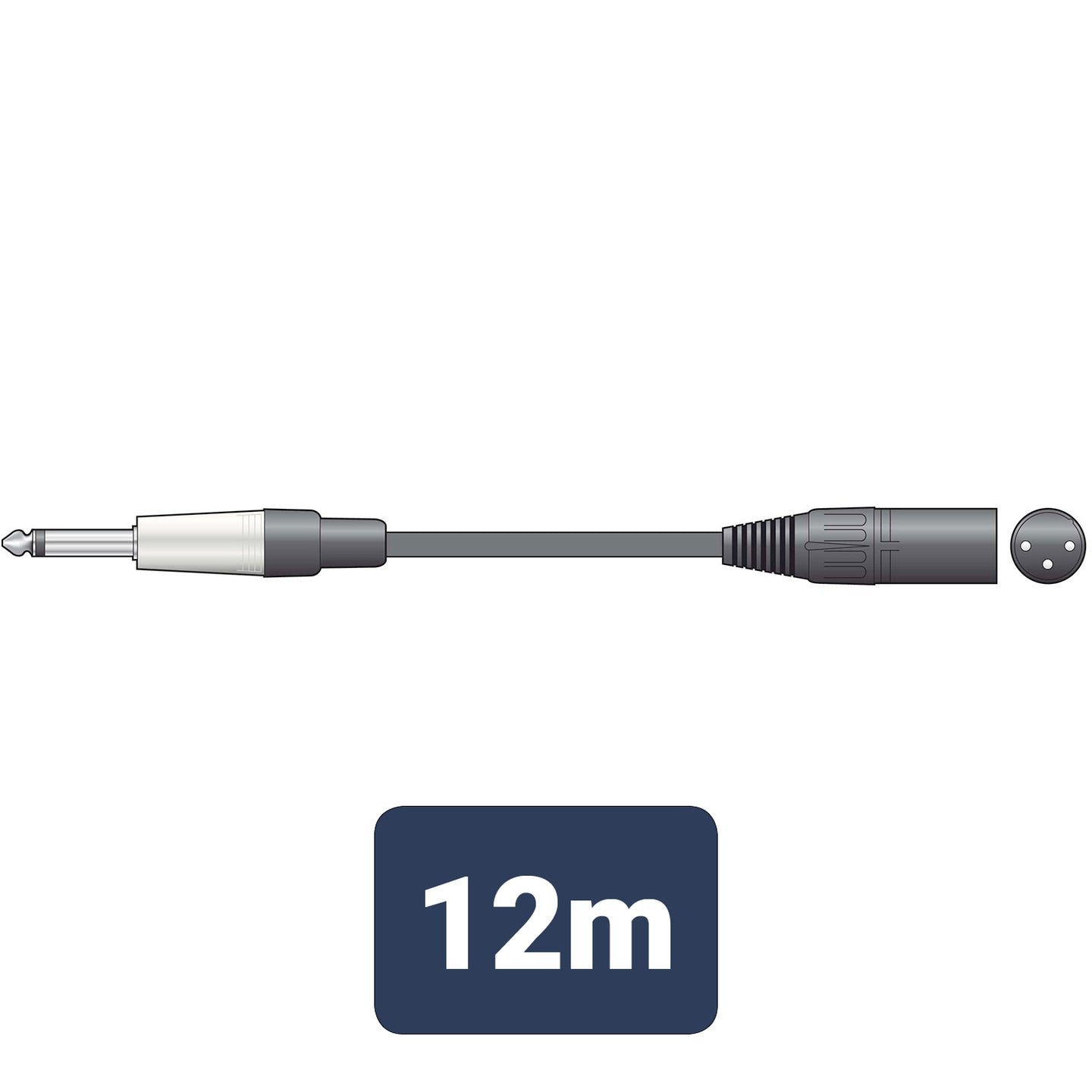 Citronic Classic Audio Lead Mono Jack - XLR Male 12.0m - view 2