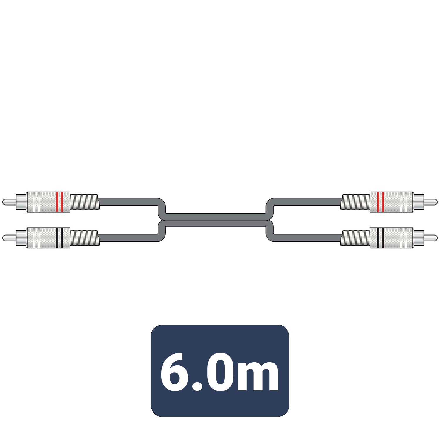 Citronic Classic Audio Lead 2 RCA Plugs - 2 RCA Plugs 6.0m - view 2