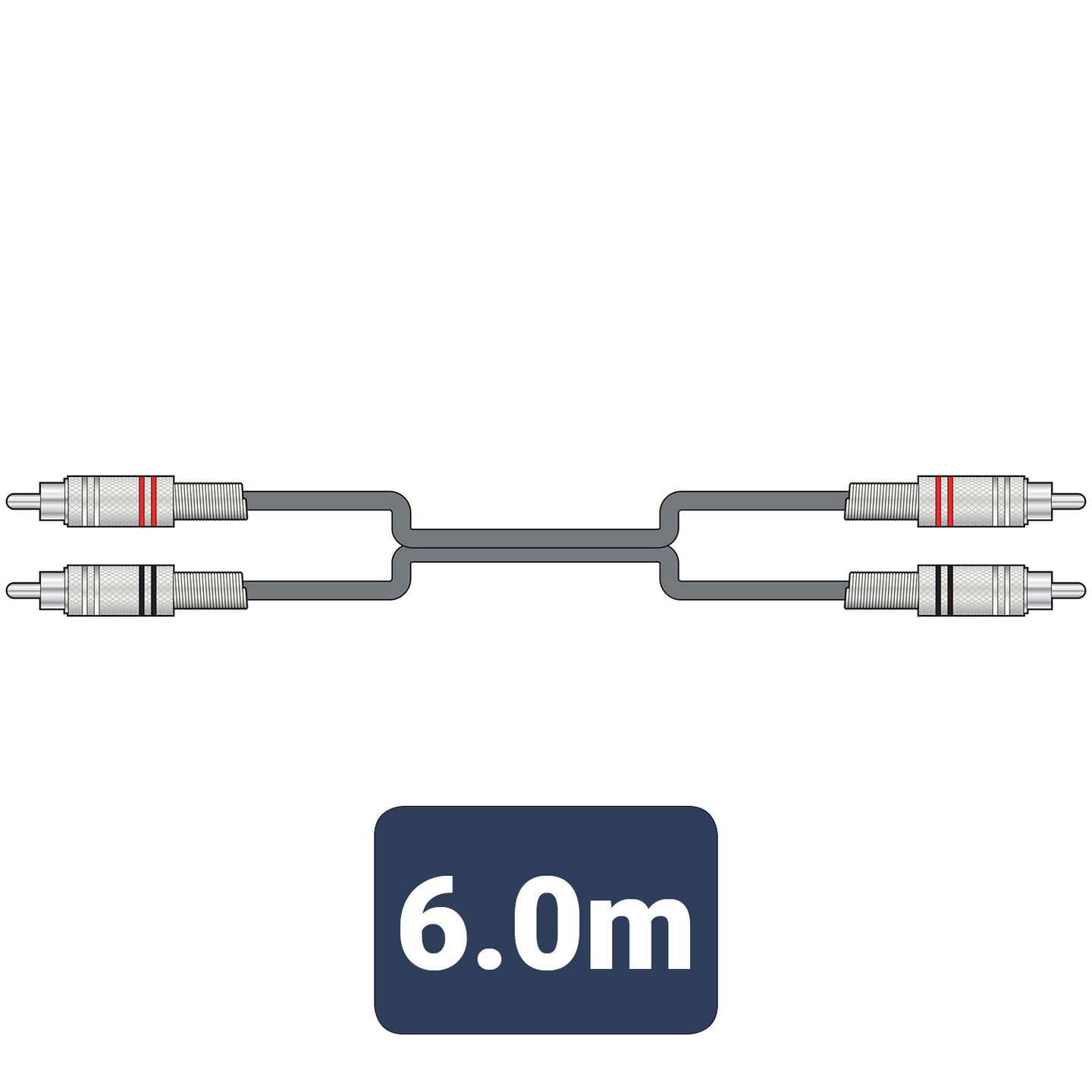 Citronic Classic Audio Lead 2 RCA Plugs - 2 RCA Plugs 6.0m - view 2