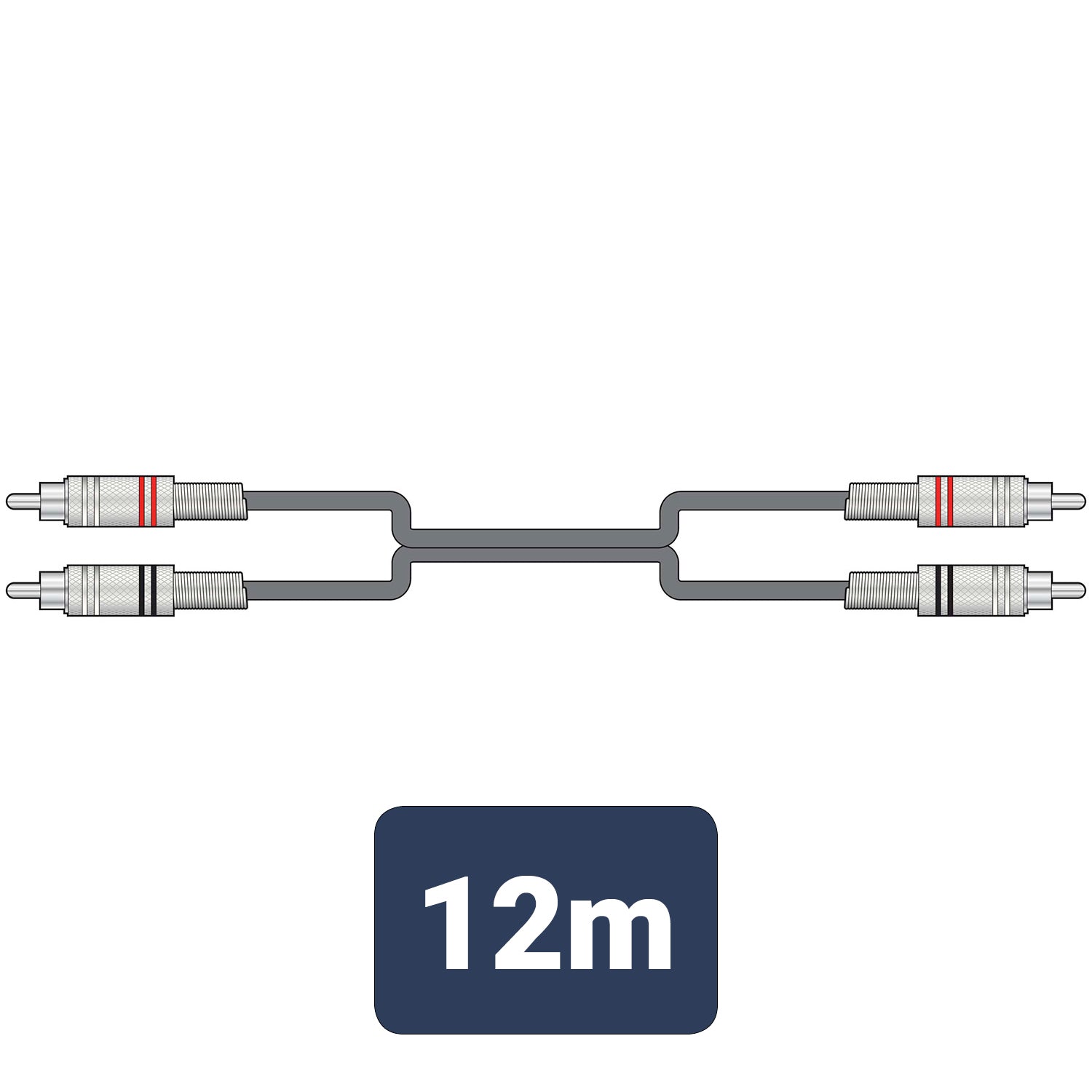 Citronic Classic Audio Lead 2 RCA Plugs - 2 RCA Plugs 12.0m - view 3