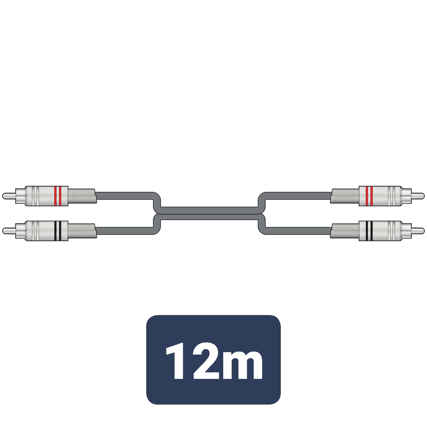 Citronic Classic Audio Lead 2 RCA Plugs - 2 RCA Plugs 12.0m - view 3