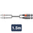 Citronic Classic Audio Lead 2 RCA Plugs - 2 XLR Male 1.5m - view 3