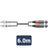 Citronic Classic Audio Lead 2 RCA Plugs - 2 XLR Male 6.0m - view 3
