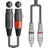 Citronic Classic Audio Lead 2 XLR Female - 2 RCA Plugs 6.0m