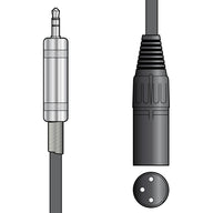 Citronic Classic Audio Lead 3.5mm Jack Plug - XLR Male 0.5m