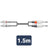 Citronic Classic Audio Lead 2 Mono Jacks - 2 RCA 1.5m - view 2