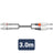 Citronic Classic Audio Lead 2 Mono Jacks - 2 RCA 3.0m - view 3