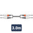 Citronic Classic Audio Lead 2 6.3mm Jack - 2 6.3mm Jack 3.0m - view 2