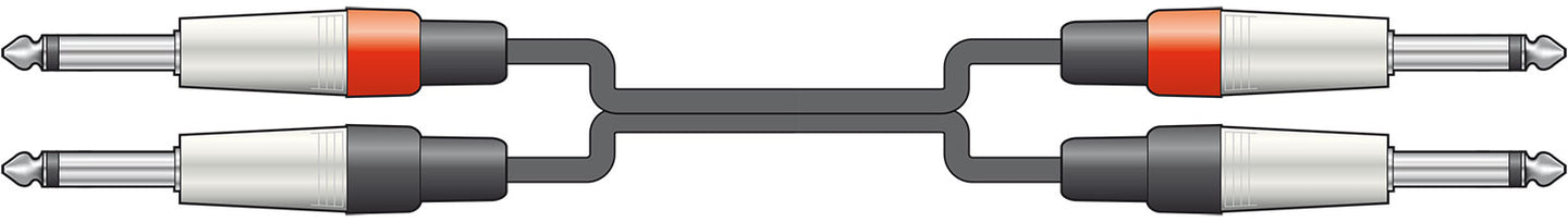 Citronic Classic Audio Lead 2 6.3mm Jack - 2 6.3mm Jack 6.0m - view 2