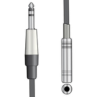 Citronic Classic Audio Lead 6.3mm Plug - 6.3mm Socket 3.0m