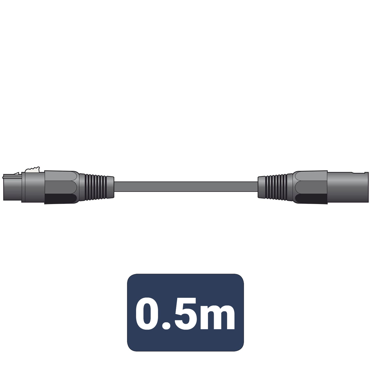 Citronic Classic Microphone Lead XLR Female - Male 0.5m Black - view 2