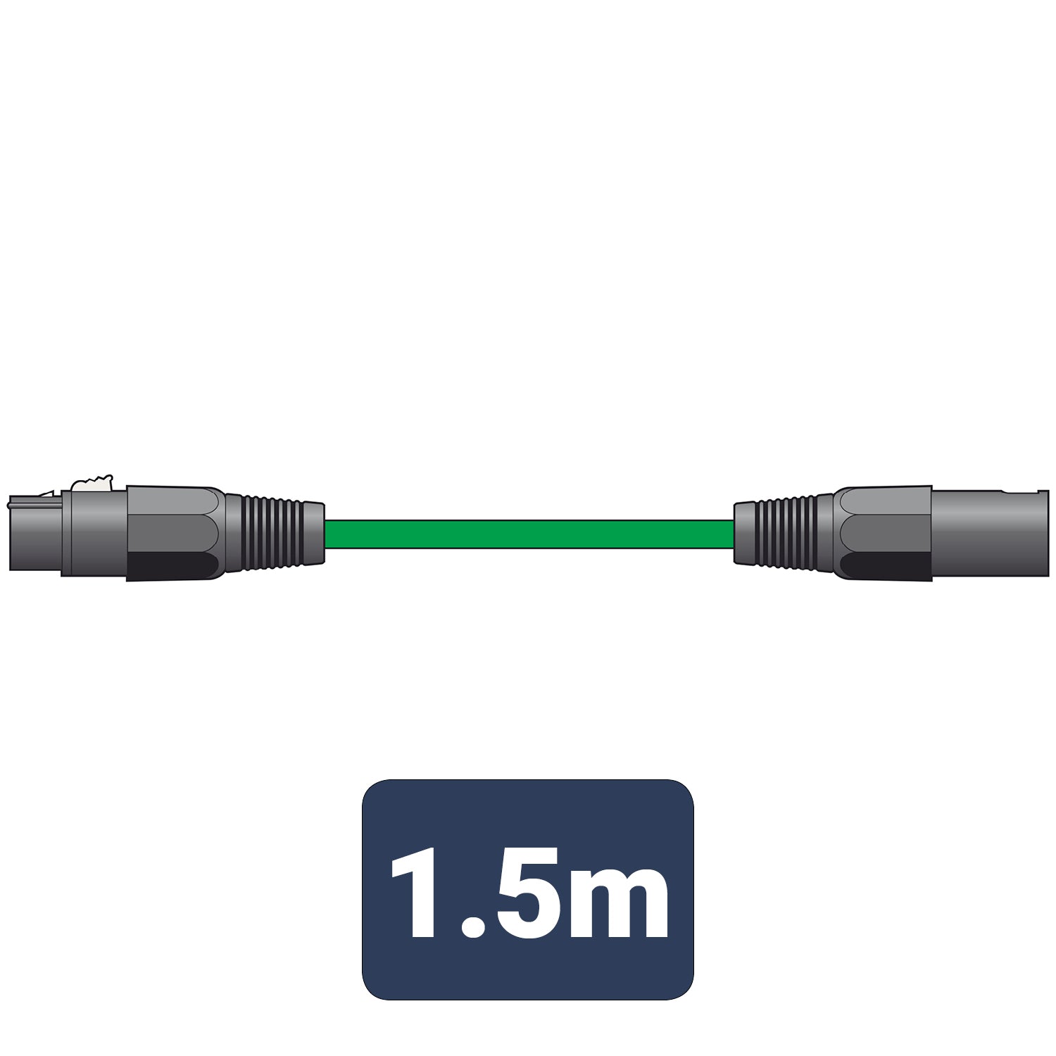 Citronic Classic Microphone Lead XLR Female - Male 1.5m Green - view 3