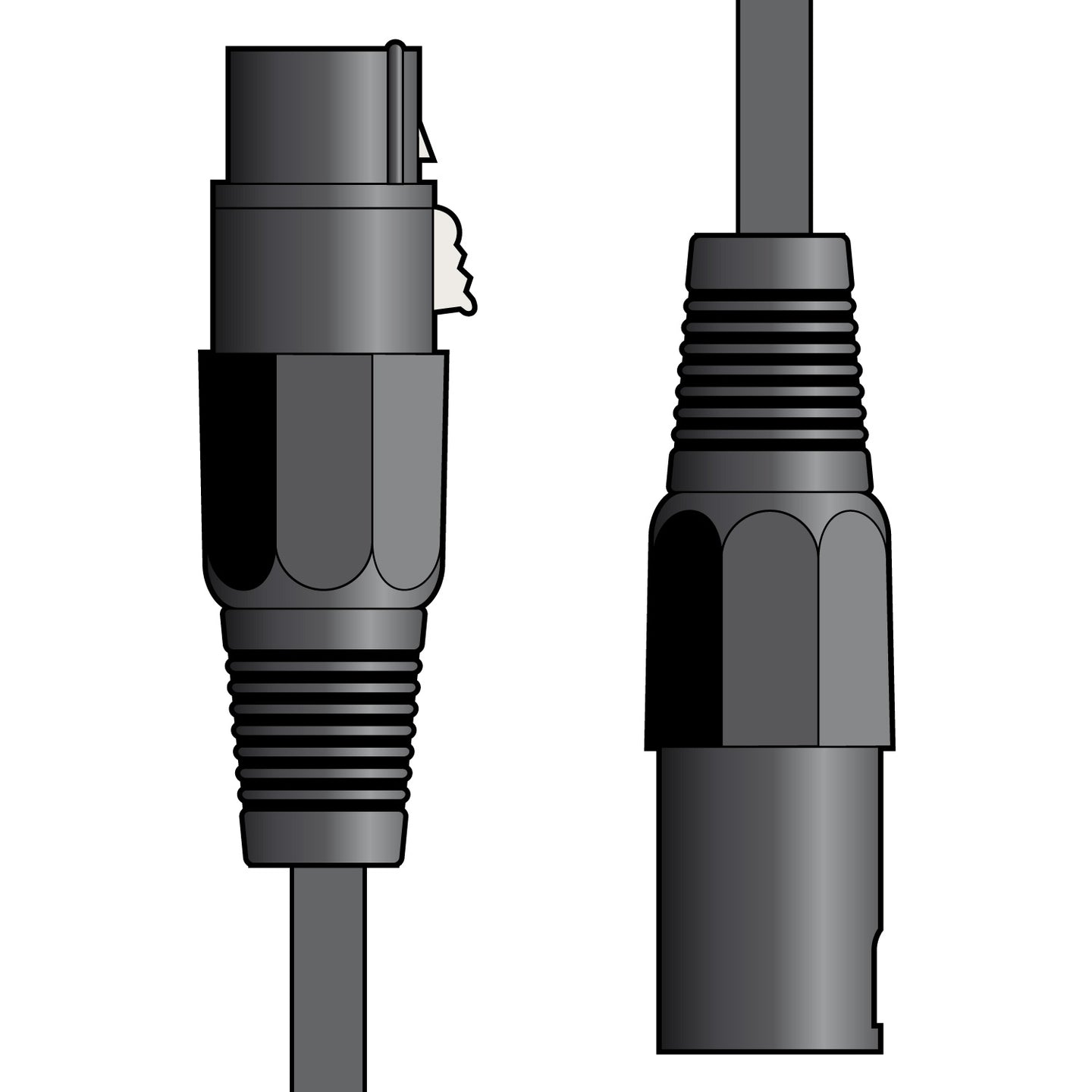 Citronic Classic Microphone Lead XLR Female - Male 3.0m Black