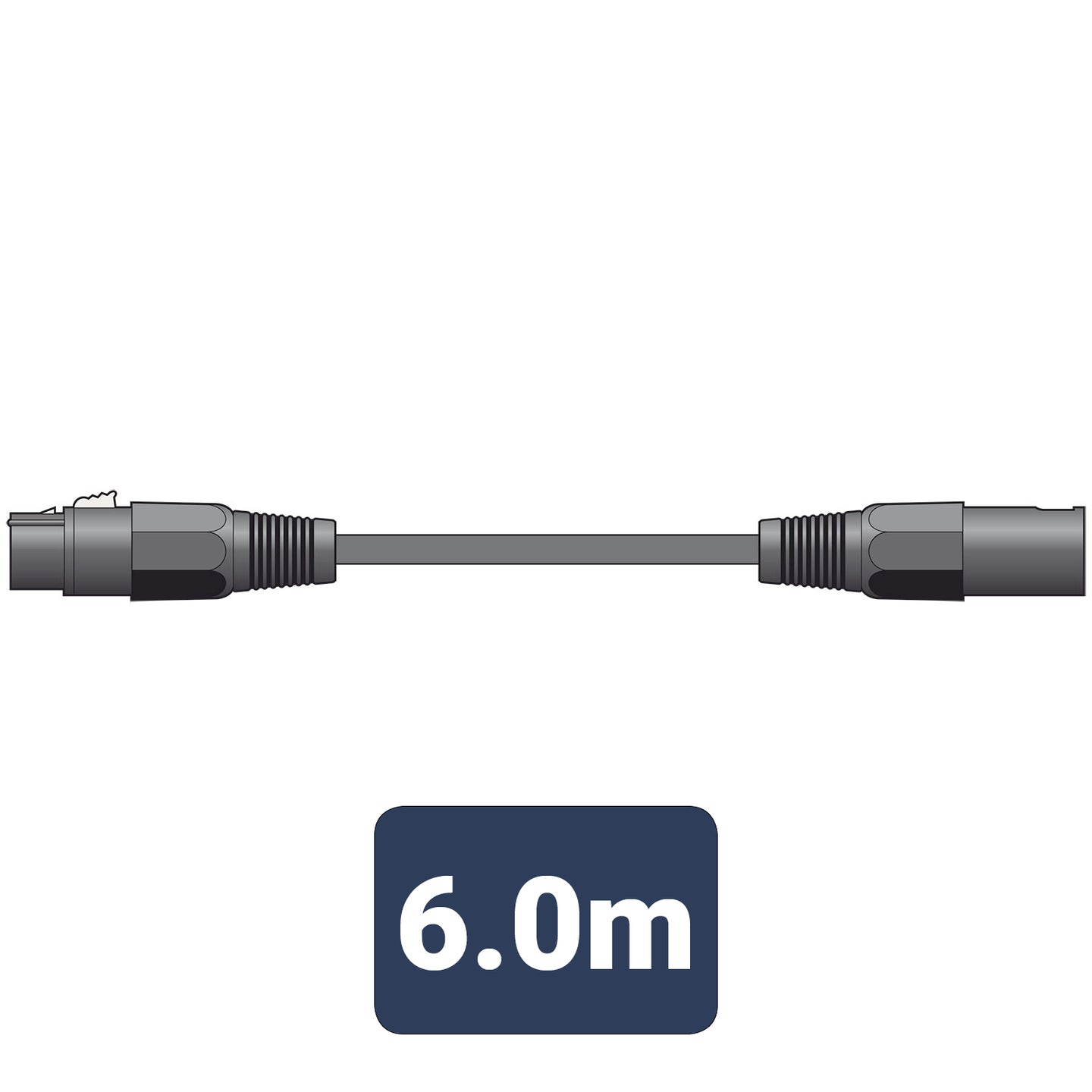 Citronic Classic Microphone Lead XLR Female - Male 6.0m Black - view 3