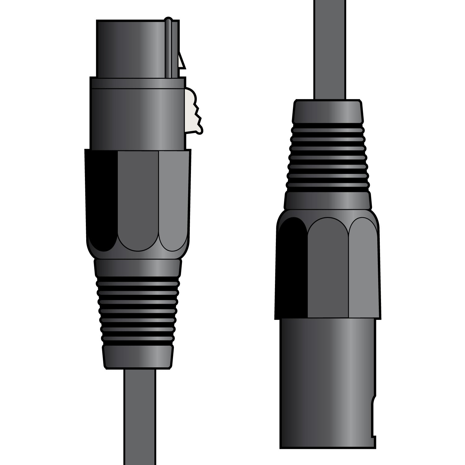 Citronic Classic Microphone Lead XLR Female - Male 6.0m Black