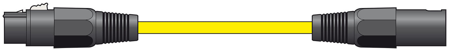 Citronic Classic Microphone Lead XLR Female - Male 6.0m Yellow - view 3