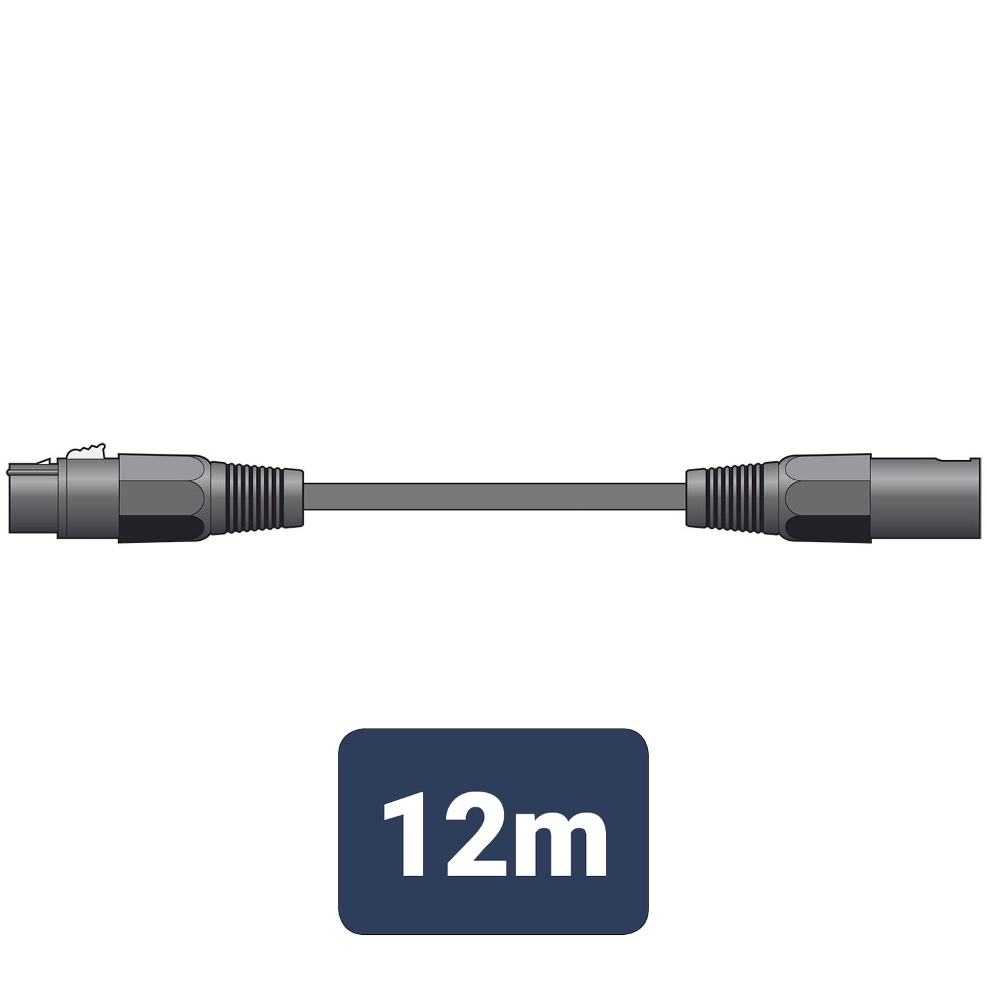 Citronic Classic Microphone Lead XLR Female - Male 12.0m Black - view 2