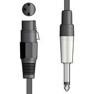 Citronic Classic Microphone Lead XLR - Jack 1.5m Black