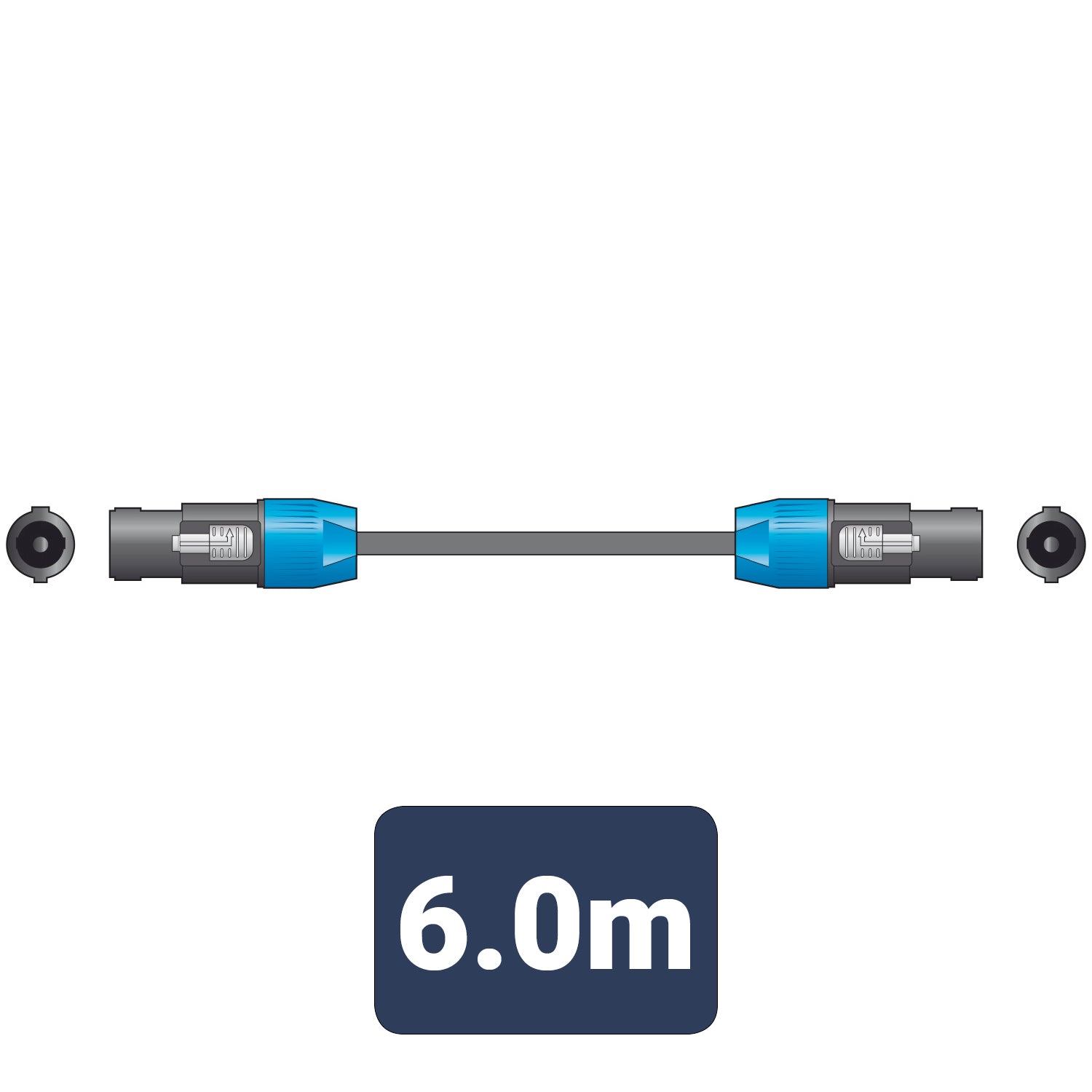 QTX Essential Speaker Lead Spk Plug - Spk Plug 6.0m - view 3