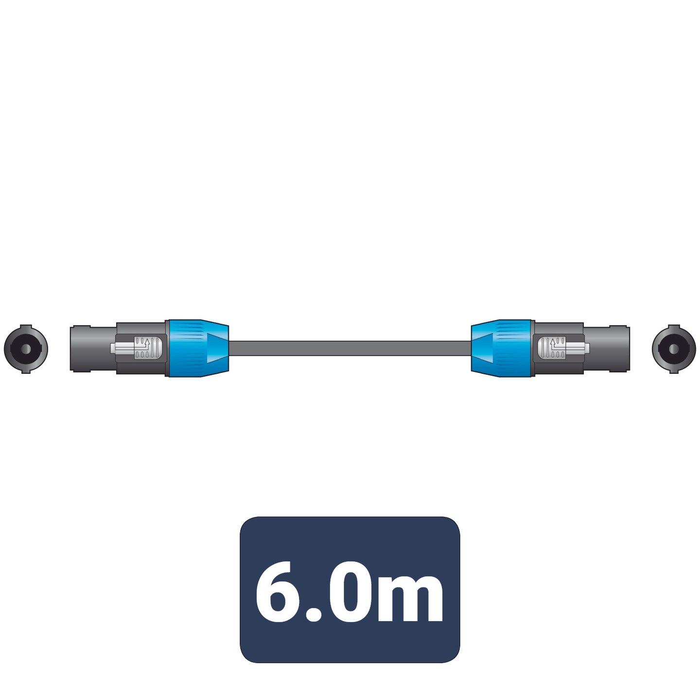 QTX Essential Speaker Lead Spk Plug - Spk Plug 6.0m - view 3
