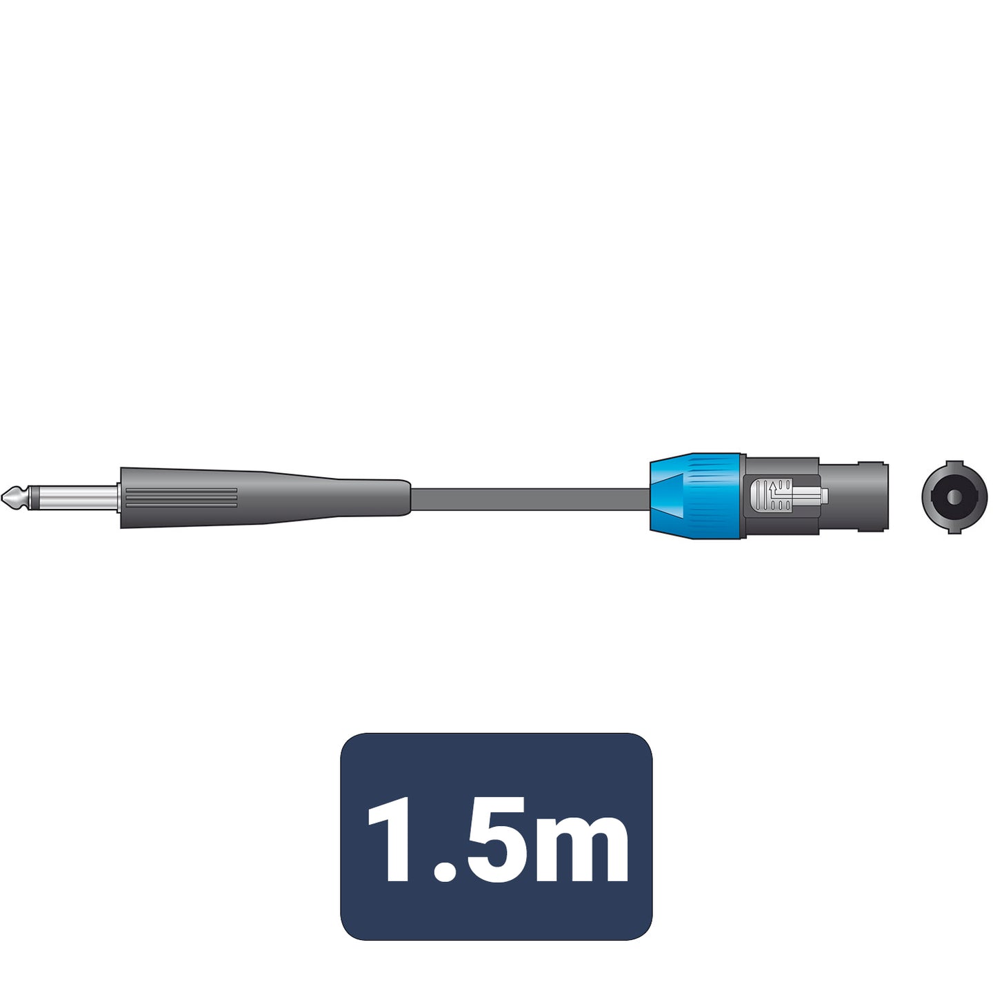 Citronic Classic Speaker Lead Speaker Plug - Jack 1.5m - view 2