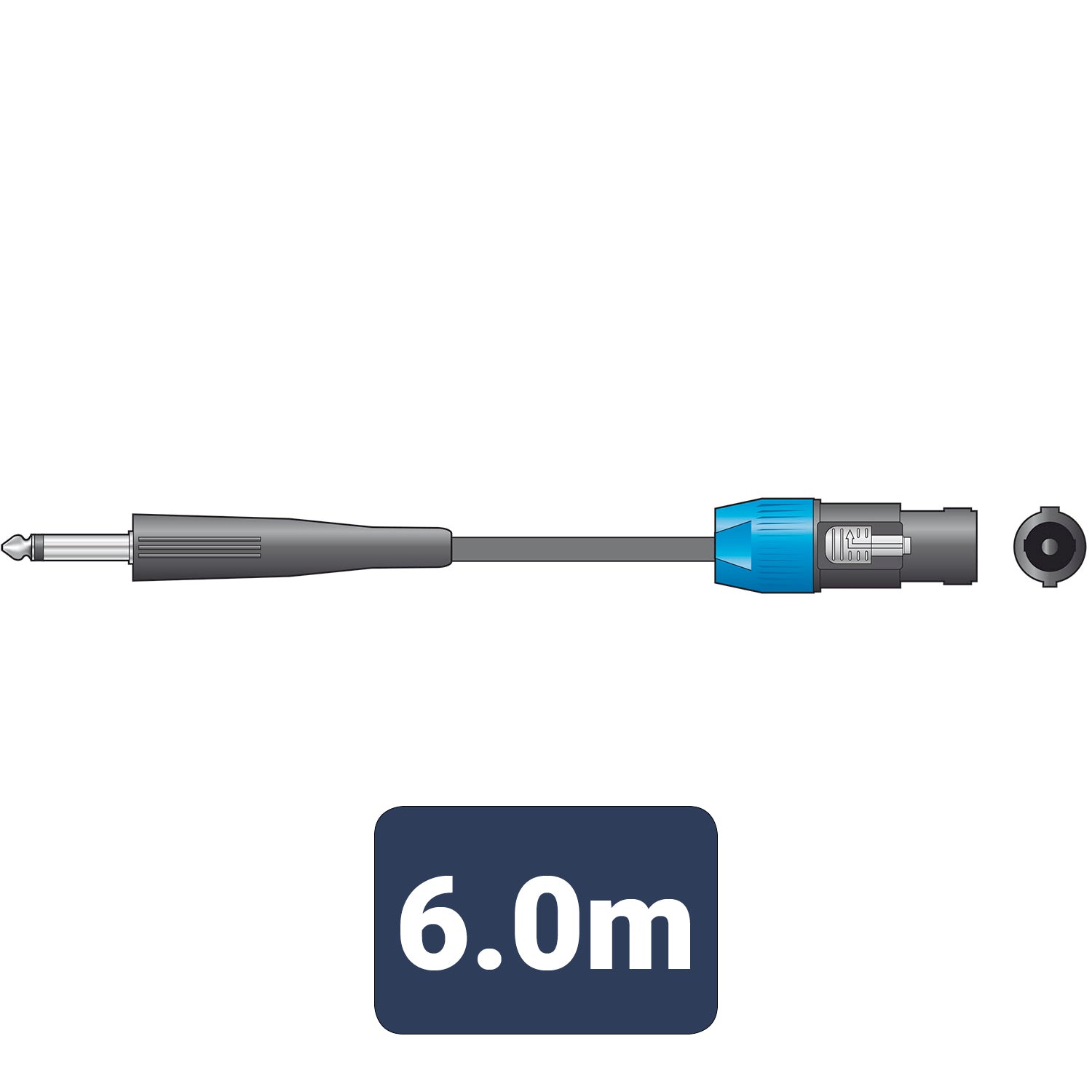 Citronic Classic Speaker Lead Speaker Plug - Jack 6.0m - view 2