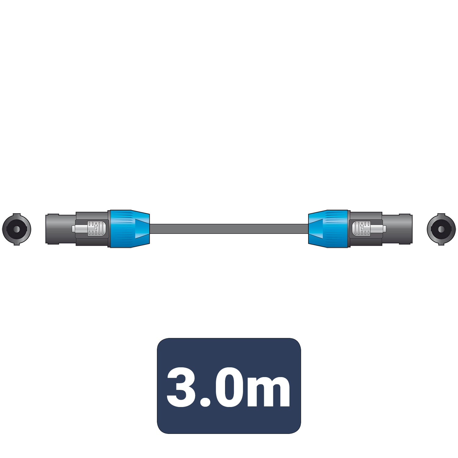 Citronic Classic Speaker Lead Spk Plug - Spk Plug 3.0m - view 3