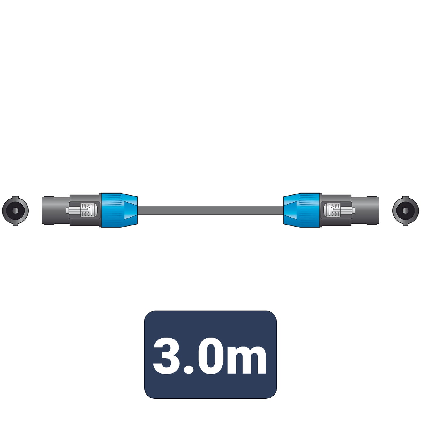 Citronic Classic Speaker Lead Spk Plug - Spk Plug 3.0m - view 3