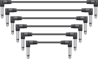 Citronic Classic Audio Patch Lead Set Black 6 pcs 0.5m