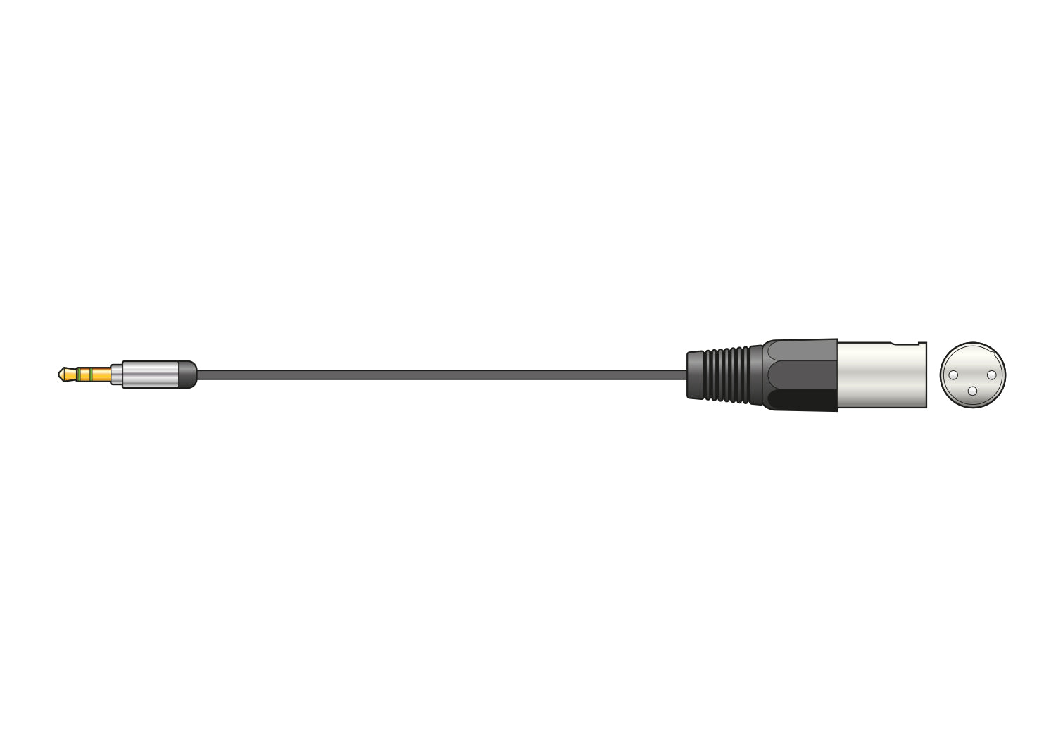 Citronic Classic Audio Lead 3.5mm Stereo Jack Plug - XLR Male 1.5m - view 3